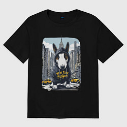 Женская футболка оверсайз Булли - нью-йоркский хулиган