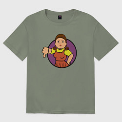 Женская футболка оверсайз Squid game girl