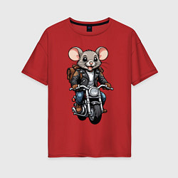 Женская футболка оверсайз Biker mice