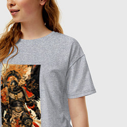Футболка оверсайз женская Вархаммер арт, цвет: меланж — фото 2