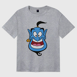 Футболка оверсайз женская Аладдин - Джинни, цвет: меланж