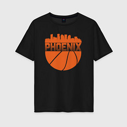 Женская футболка оверсайз Phoenix basketball