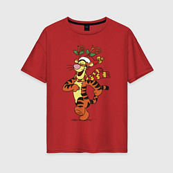 Женская футболка оверсайз Winnie the pooh - tigger