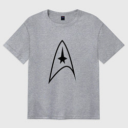 Женская футболка оверсайз Знак звёздный путь