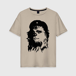 Футболка оверсайз женская Star wars - Chewie Guevara, цвет: миндальный