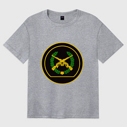 Женская футболка оверсайз Мотострелковые войска: шеврон без текста