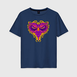 Женская футболка оверсайз Violet owl