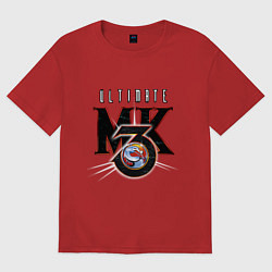 Женская футболка оверсайз Ultimate mortal kombat - logo
