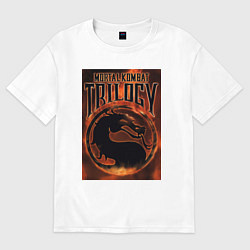 Женская футболка оверсайз Mortal kombat trilogy