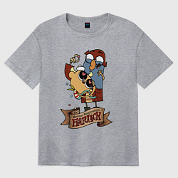 Женская футболка оверсайз Flapjack - heart candies