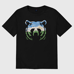 Женская футболка оверсайз Башкирский медведь