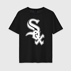 Женская футболка оверсайз Chicago white sox - baseball