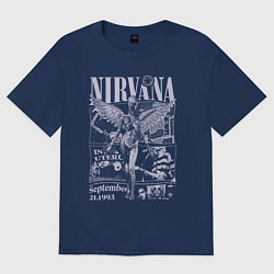 Женская футболка оверсайз Nirvana grunge