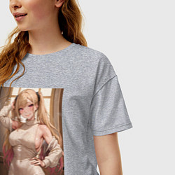 Футболка оверсайз женская Marin Kitagawa: Sexy, цвет: меланж — фото 2