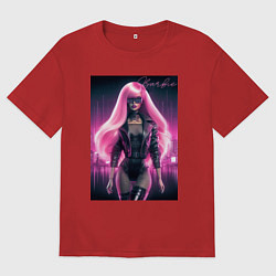 Футболка оверсайз женская Sexy Barbie - ai art, цвет: красный