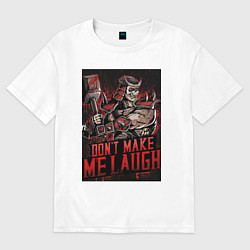 Женская футболка оверсайз Шао Кан - не смеши меня - Mortal Kombat