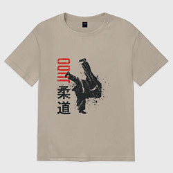 Женская футболка оверсайз Дзюдо