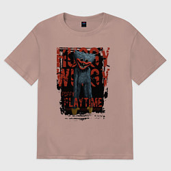 Женская футболка оверсайз Хагги Вагги из Poppy Playtime