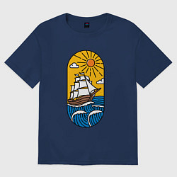 Женская футболка оверсайз Sunny ship