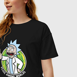Футболка оверсайз женская Vault Rick, цвет: черный — фото 2