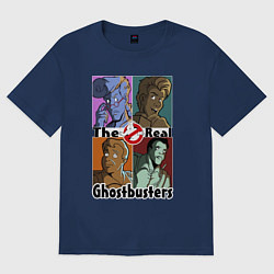 Женская футболка оверсайз The real ghostbusters