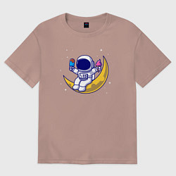 Женская футболка оверсайз Космическое мороженое