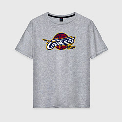 Футболка оверсайз женская Cleveland Cavaliers, цвет: меланж