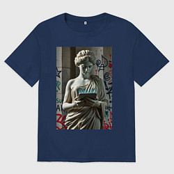 Женская футболка оверсайз Стрит арт и античность