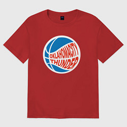 Женская футболка оверсайз Oklahoma Thunder