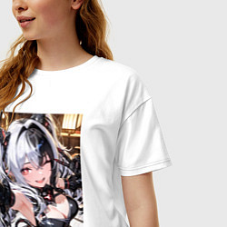 Футболка оверсайз женская Jetavie Punishing Gray Raven, цвет: белый — фото 2