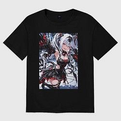 Футболка оверсайз женская Jetavie Punishing Gray Raven, цвет: черный