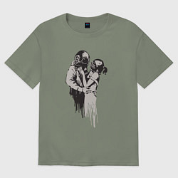 Женская футболка оверсайз Подводная любовь