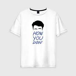 Женская футболка оверсайз How you doin
