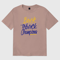 Женская футболка оверсайз Golden State back to back