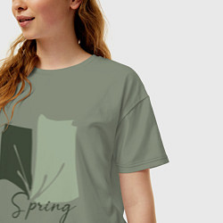 Футболка оверсайз женская Spring, цвет: авокадо — фото 2