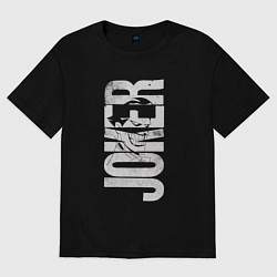 Женская футболка оверсайз Джокер графити