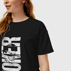 Футболка оверсайз женская Джокер графити, цвет: черный — фото 2