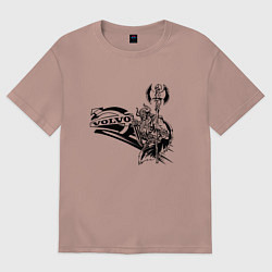 Женская футболка оверсайз Викинг вольво