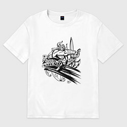 Женская футболка оверсайз Вольво viking