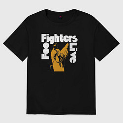 Футболка оверсайз женская Foo Fighters live, цвет: черный