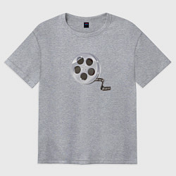 Футболка оверсайз женская Кинолента, цвет: меланж