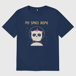 Женская футболка оверсайз Мой космический дом