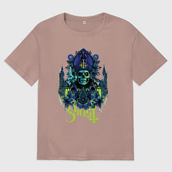 Женская футболка оверсайз Ghost Papa Of The World