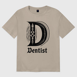Футболка оверсайз женская D - dentist, цвет: миндальный