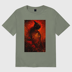 Женская футболка оверсайз Маления