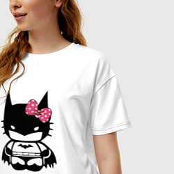 Футболка оверсайз женская Batgirl, цвет: белый — фото 2