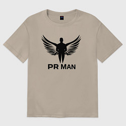 Женская футболка оверсайз Пиарщик с крыльями