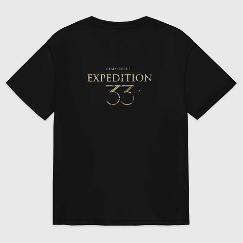 Женская футболка оверсайз Clair Obscur Expedition 33 Maelle / Черный – фото 2