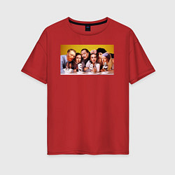 Женская футболка оверсайз Художниик друзья