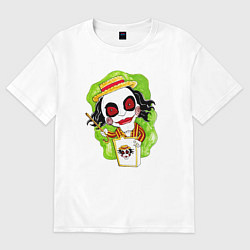 Футболка оверсайз женская Пила весельчак, цвет: белый